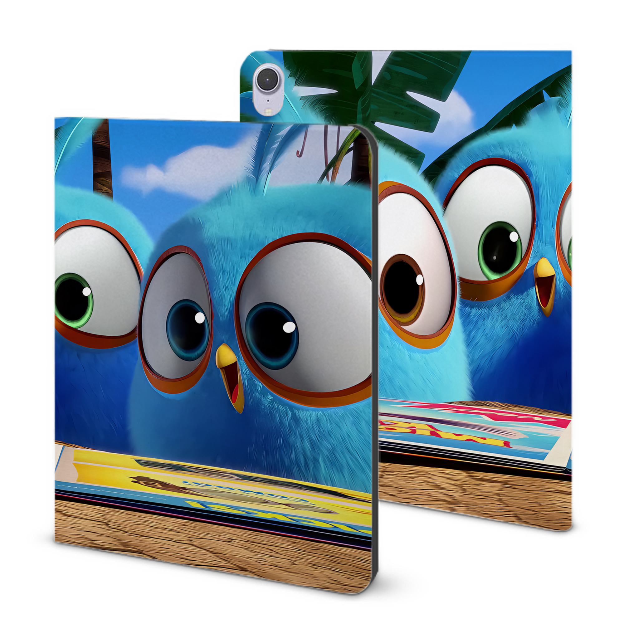 （画像用） Angry Birds アングリーバード IPad ケース ブック型 PUレザー TPU 耐衝撃 軽量 薄型 ペン収納なし 全面保護 IPad 各モデル対応
